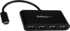 Startech HB30C4AB - Conversor de USB C a USB Convencional, Hub