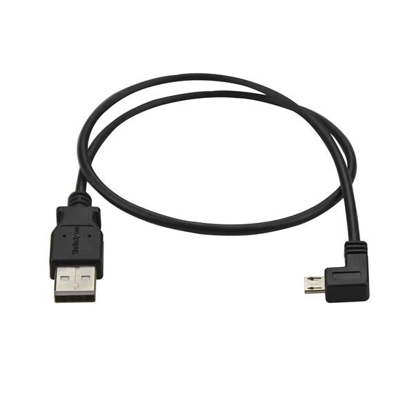 StarTech.com USBAUB50CMLA cable USB USB 2.0 USB A Micro-USB B 0,48 Gbit/s Negro (2)