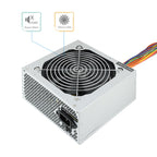 TooQ Fonte Ecopower II unidad de fuente de alimentación 500 W 20+4 pin ATX ATX Plata (5)