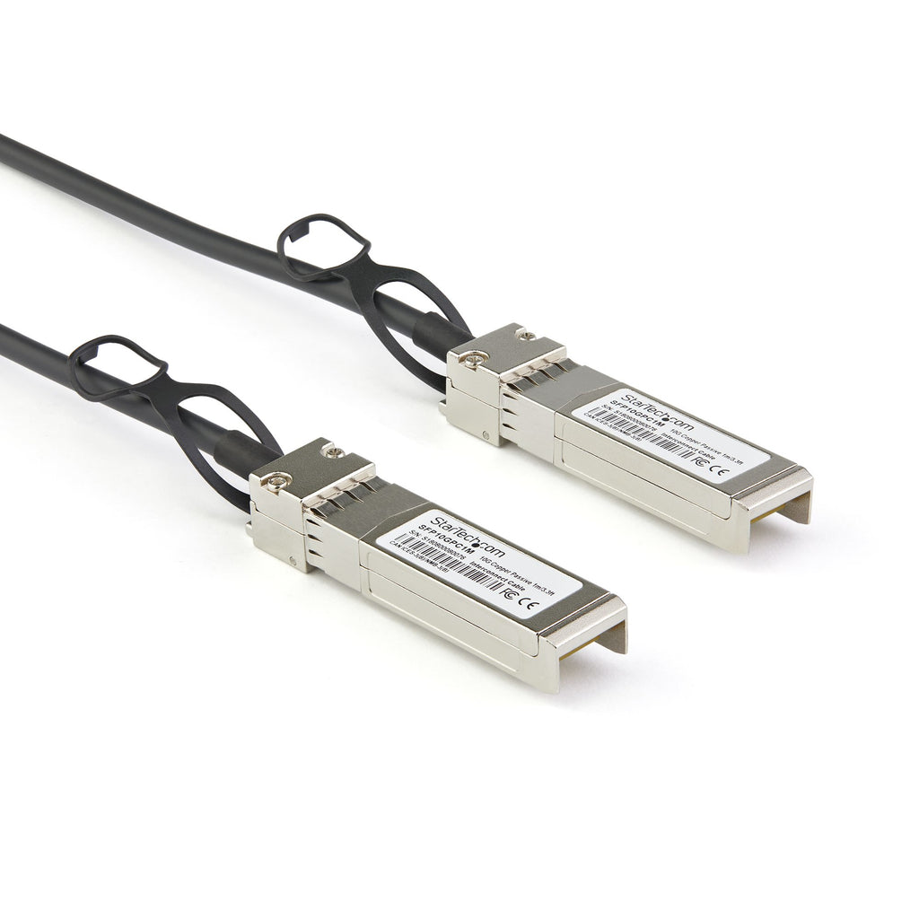 StarTech.com DACSFP10G3M Cable de fibra óptica e InfiniBand Negro