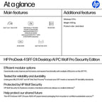 HP ProDesk 4 SFF G1i AI Wolf Pro Security Edition Intel Core Ultra 5 235 16 GB DDR5-SDRAM 512 GB SSD Windows 11 Pro PC AI PC Black (4)