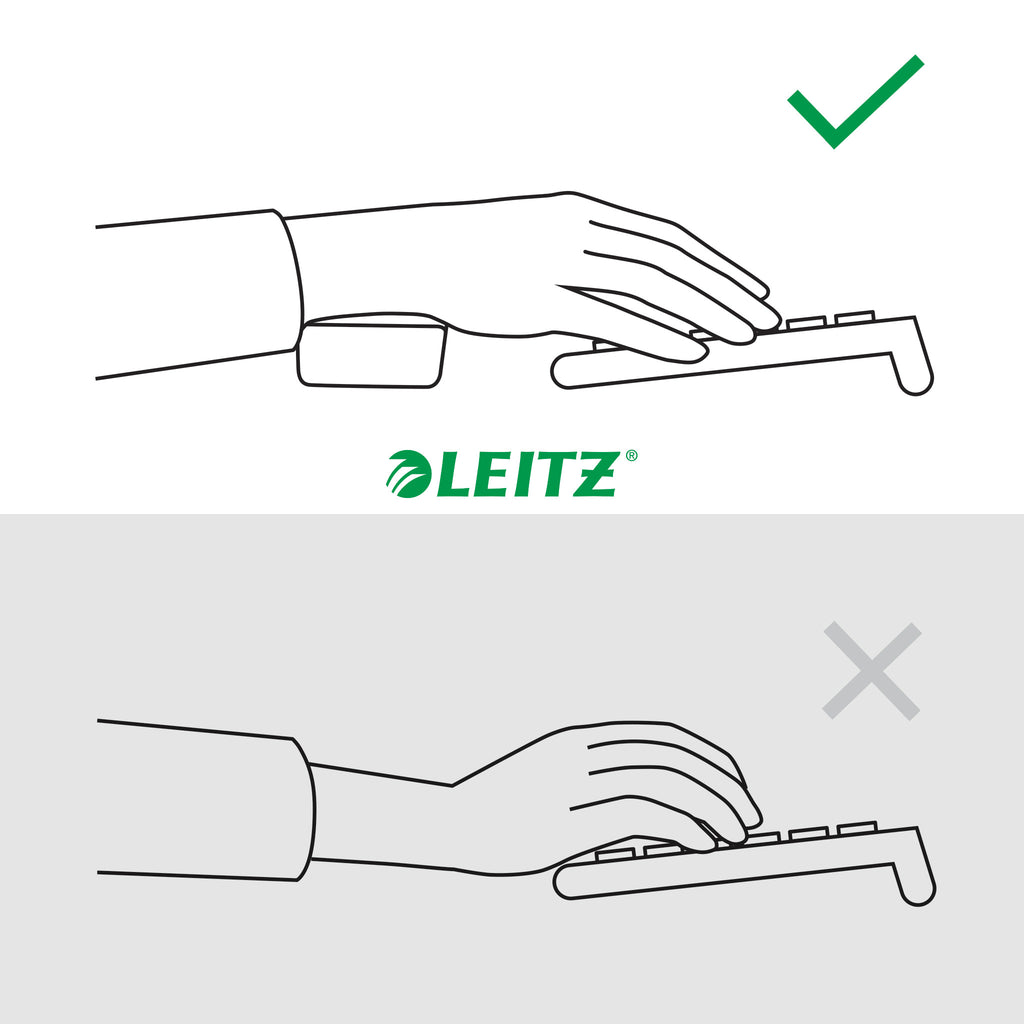 Leitz 65230089 descansa muñecas Gris Oscuro (4)
