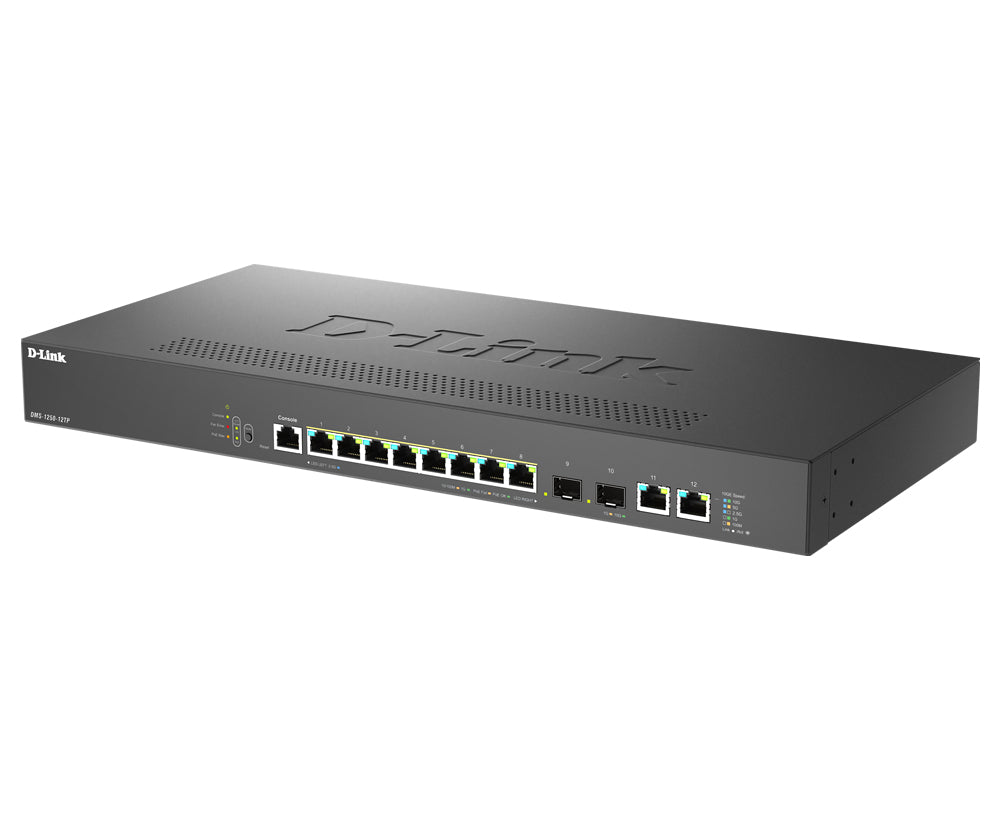 D-Link DMS-1250-12TP Gestionado L2/L3 2.5G Ethernet (100/1000/2500) Energía sobre Ethernet (PoE) Negro (3)