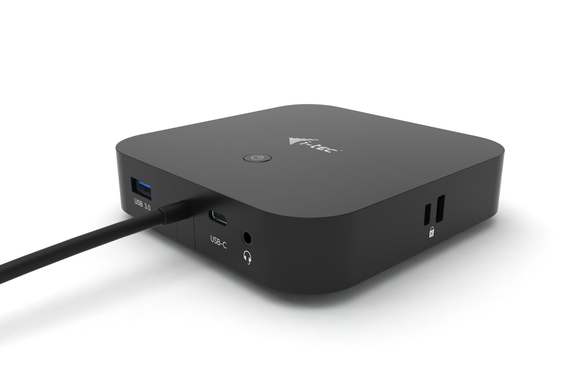 i-tec C31DUALDPDOCKPD base para portátil y replicador de puertos Alámbrico USB 3.2 Gen 1 (3.1 Gen 1) Type-C Negro (3)