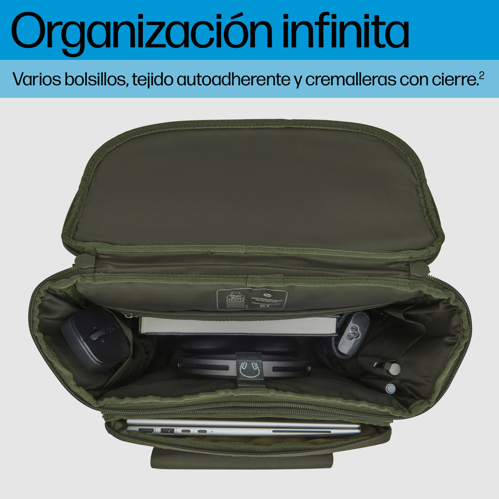 HP 15.6 Modular Laptop Backpack 39,6 cm (15.6") Verde, Gris (6)