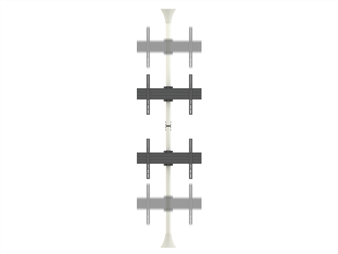 Multibrackets 5716 soporte para pantalla de señalización 165,1 cm (65") Negro, Blanco (4)