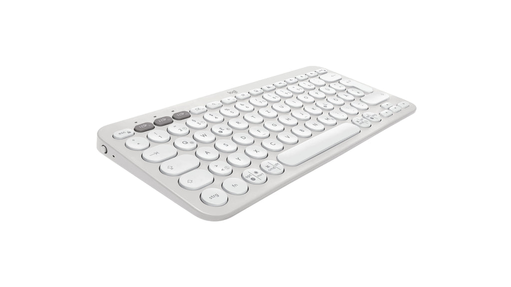 Logitech Pebble Keys 2 K380s teclado Universal Bluetooth QWERTZ Alemán Blanco