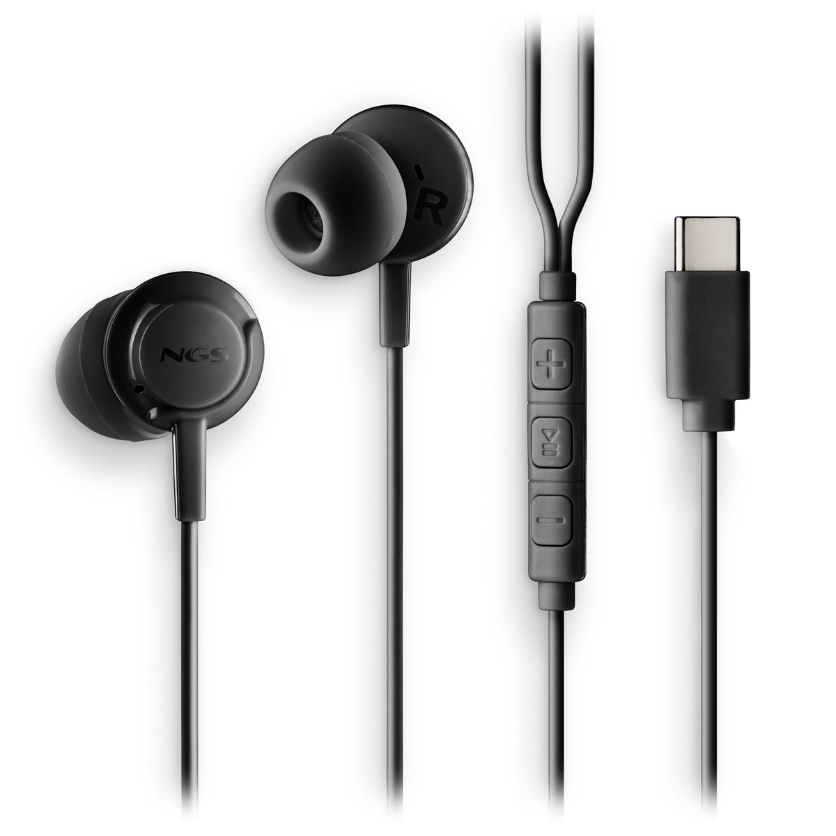NGS CROSS STEP Auriculares Alámbrico Dentro de oído Llamadas/Música USB Tipo C Negro (4)