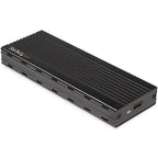 StarTech.com M2E1BMU31C caja para disco duro externo Caja externa para unidad de estado sólido (SSD) Negro