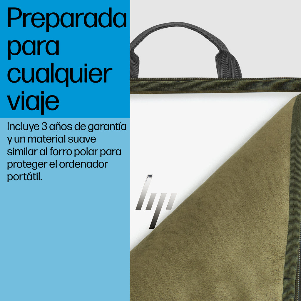 HP 15.6 Modular Laptop Sleeve 39,6 cm (15.6") Verde, Gris (5)