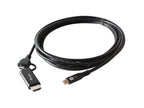 Equip 128437 adaptador de cable de vídeo 3 m USB Tipo C HDMI + USB Type-C Negro (4)