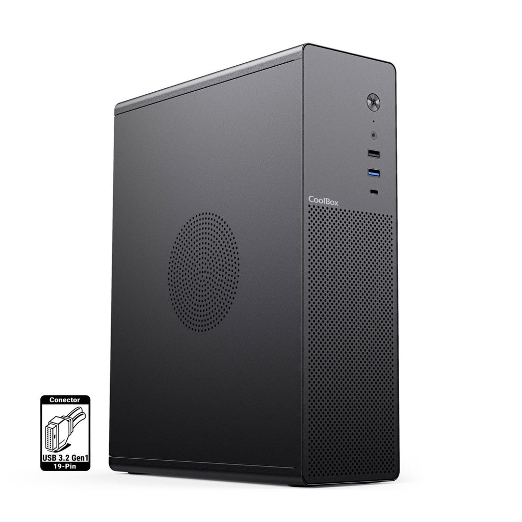 CoolBox COO-PCT100-0 carcasa de ordenador Perfil bajo (Slimline) Negro