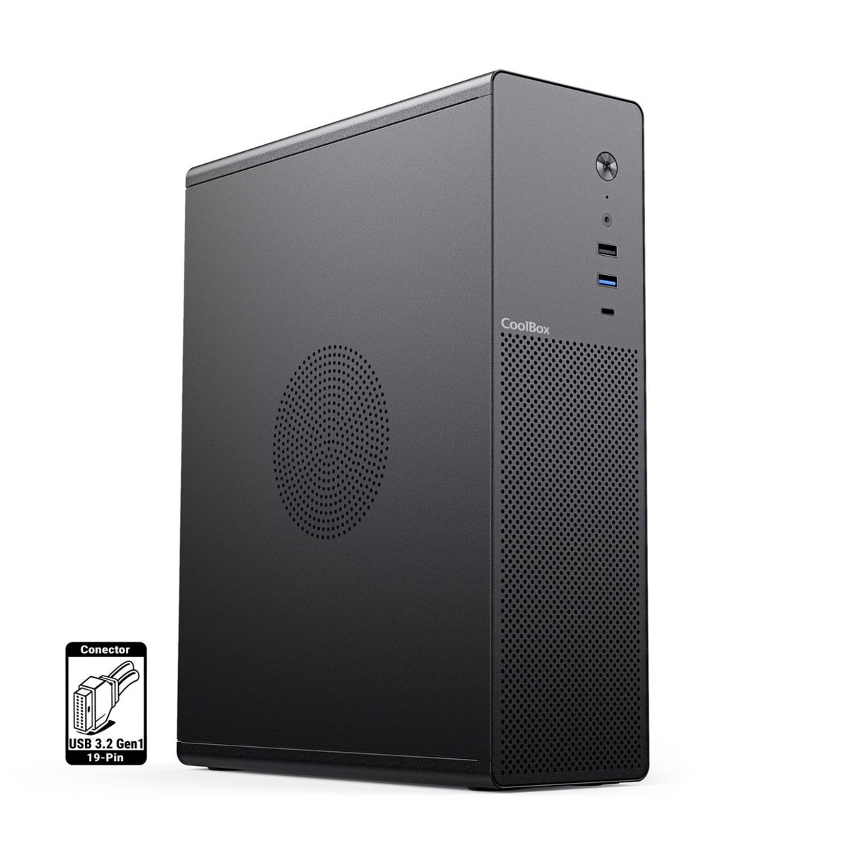 CoolBox COO-PCT100-0 carcasa de ordenador Perfil bajo (Slimline) Negro