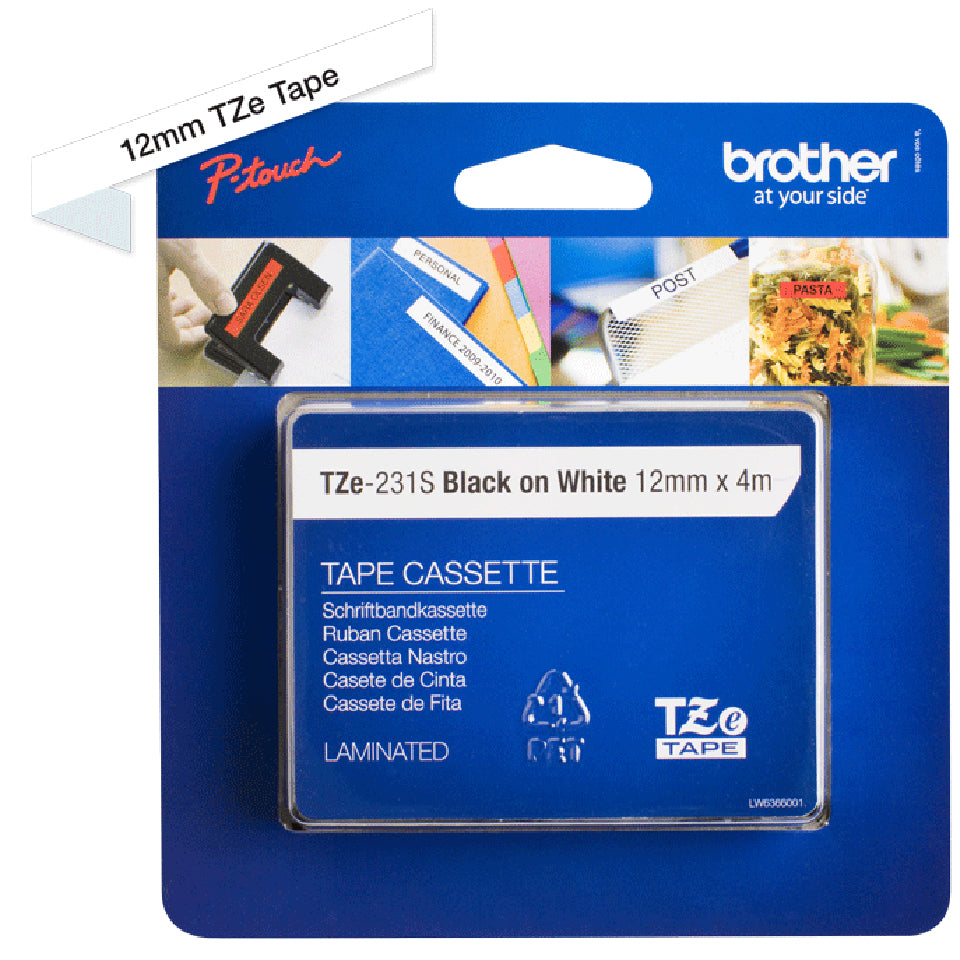 Brother TZE231S2 cinta para impresora de etiquetas Negro sobre blanco TZe (4)