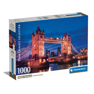 Clementoni Tower Bridge At Night Puzzle rompecabezas 1000 pieza(s) Edificios