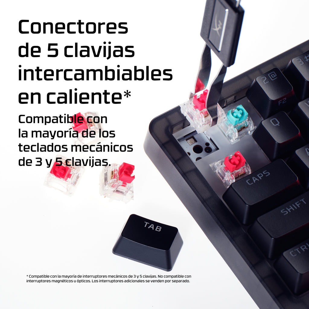 HyperX Origins 2 65 teclado Juego USB Negro (8)