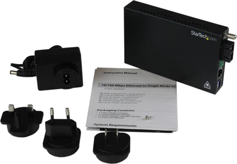 Startech ET90110SM302 - 1x RJ45 Hembra, 30km, Conversor de soportes de fibra (4)