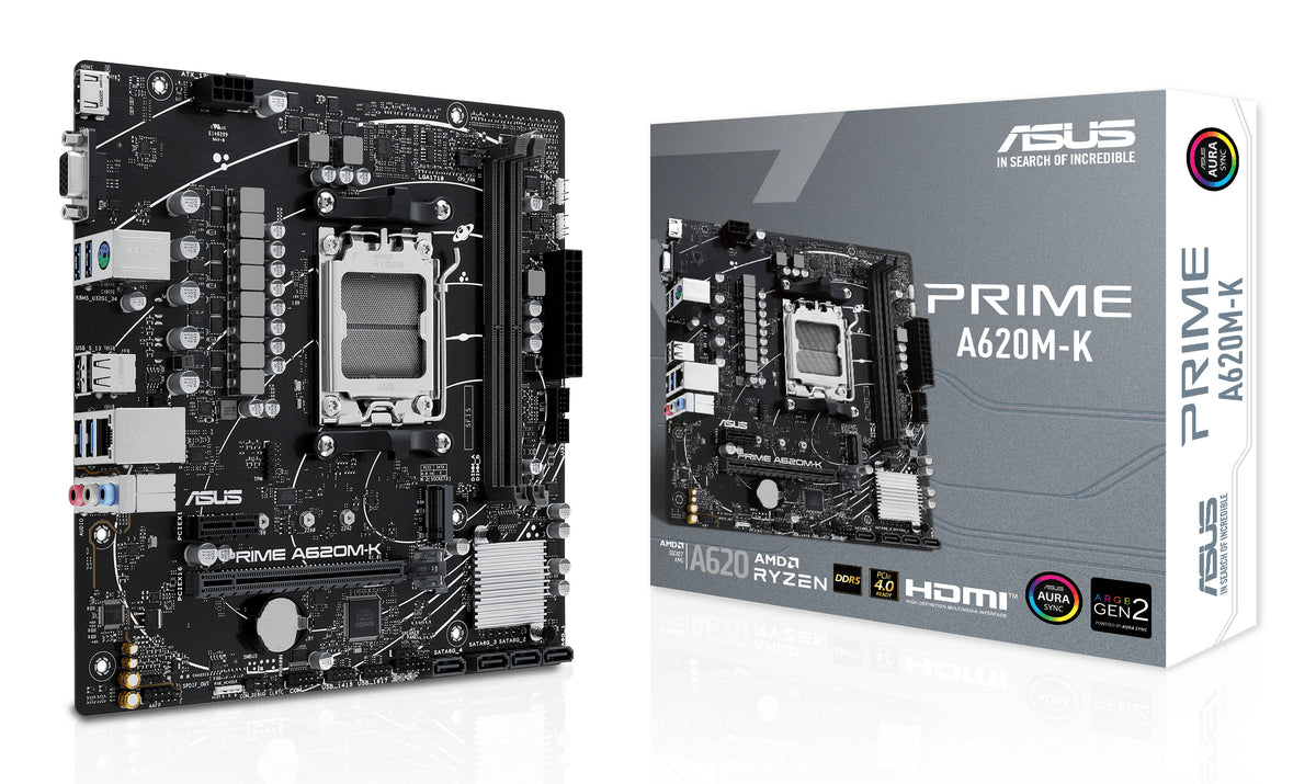 ASUS PRIME A620M-K AMD A620 Zócalo AM5 micro ATX (2)