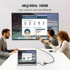 Ugreen USB-C to 2*USB3.0+HDMI+RJ 45+SD&TF+PD port Hub (3)