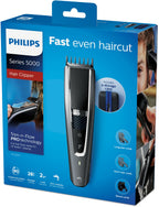 Philips 5000 series HC5650/15 cortadora de pelo y maquinilla Negro, Plata 28 Ión de litio (4)