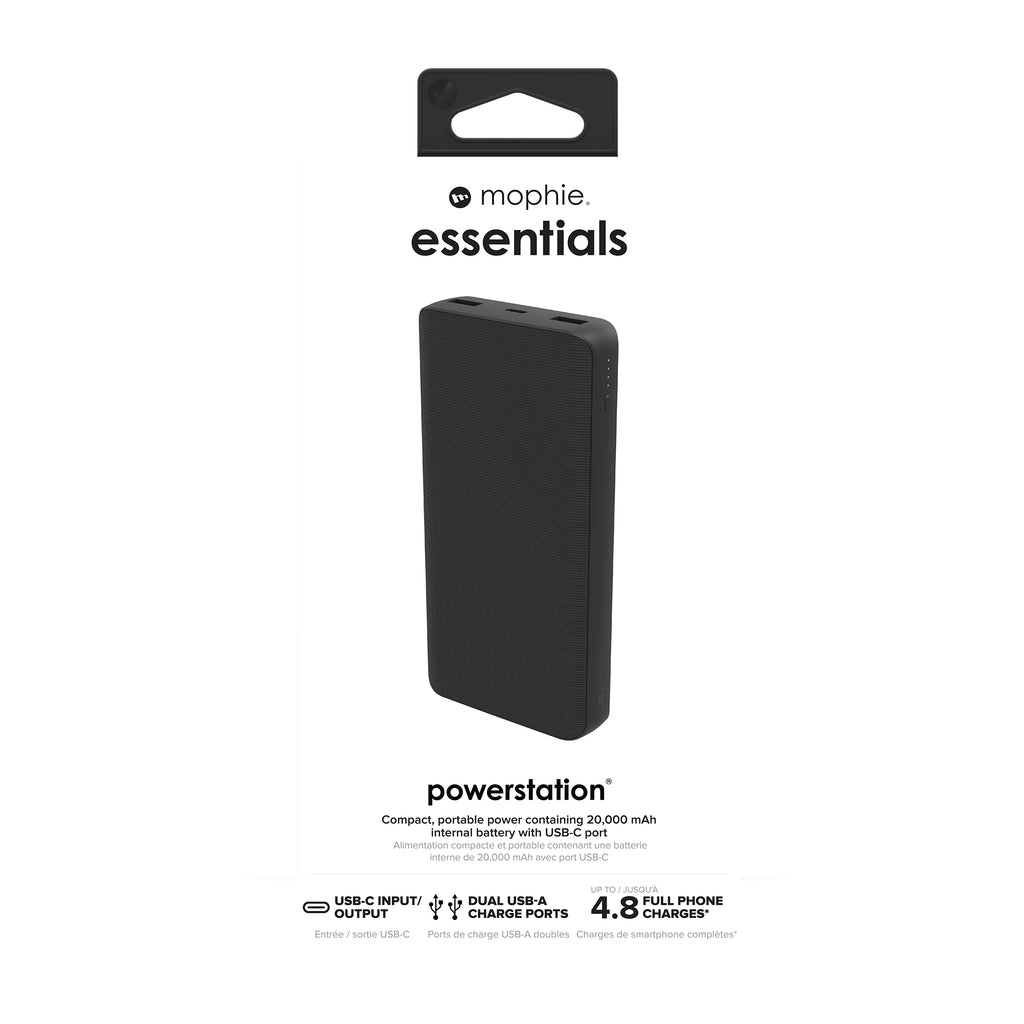 mophie essentials powerstation 20K 20000 mAh Negro