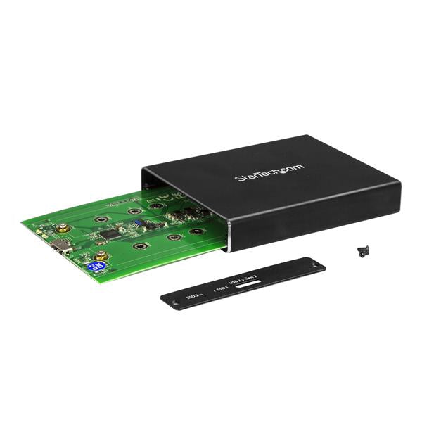 StarTech.com SM22BU31C3R caja para disco duro externo Caja externa para unidad de estado sólido (SSD) Negro (4)
