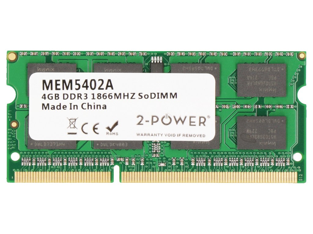 2-Power MEM5402A módulo de memoria 4 GB 1 x 4 GB DDR3L 204-pin SO-DIMM