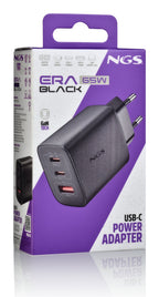 NGS ERA 65W BLACK Universal Negro Corriente alterna Carga rápida Interior (3)