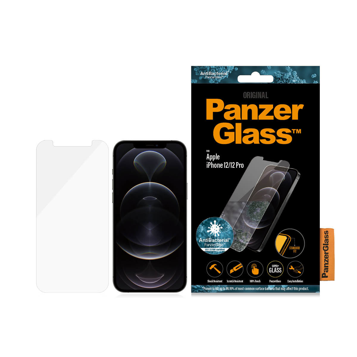 PanzerGlass ® Screen Protector iPhone 12, 12 Pro (2708)