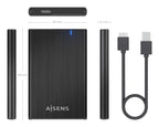 AISENS ASE-2528B caja para disco duro externo Carcasa de disco duro/SSD 2.5" (6)