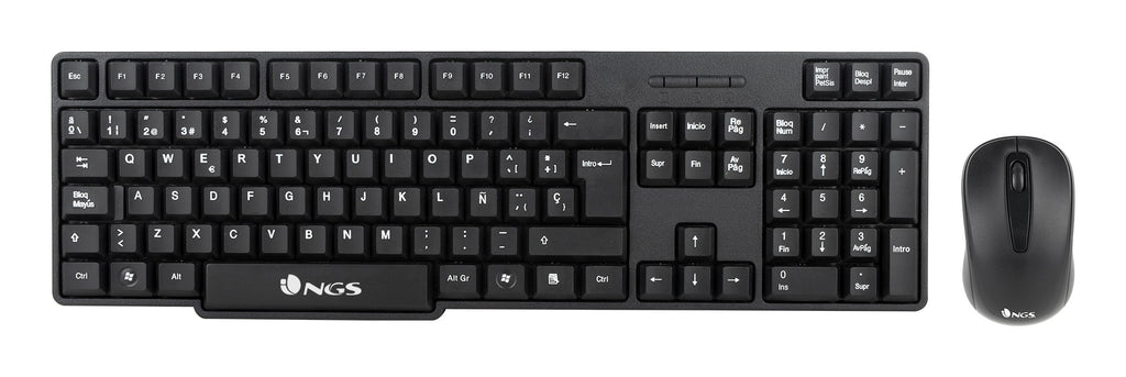 NGS EUPHORIA KIT teclado Ratón incluido Universal RF inalámbrico QWERTY Español Negro (2)