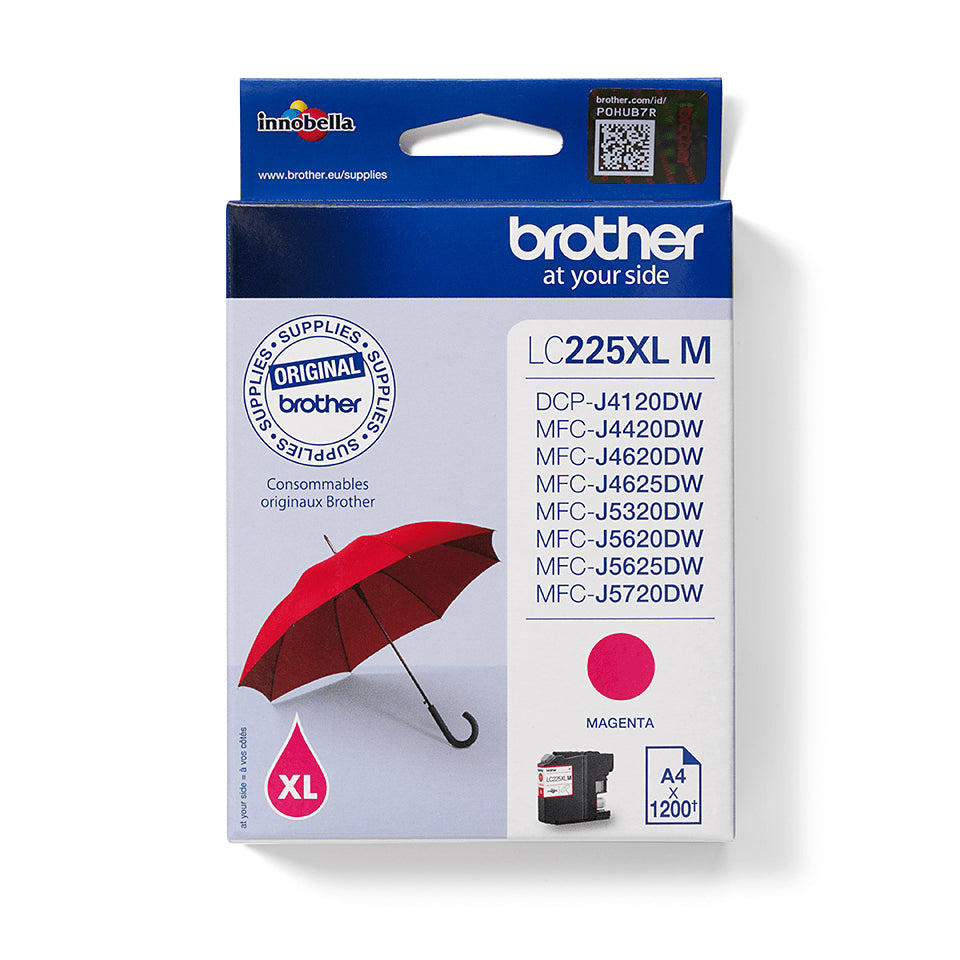 Brother LC225XLM cartucho de tinta 1 pieza(s) Original Magenta (2)