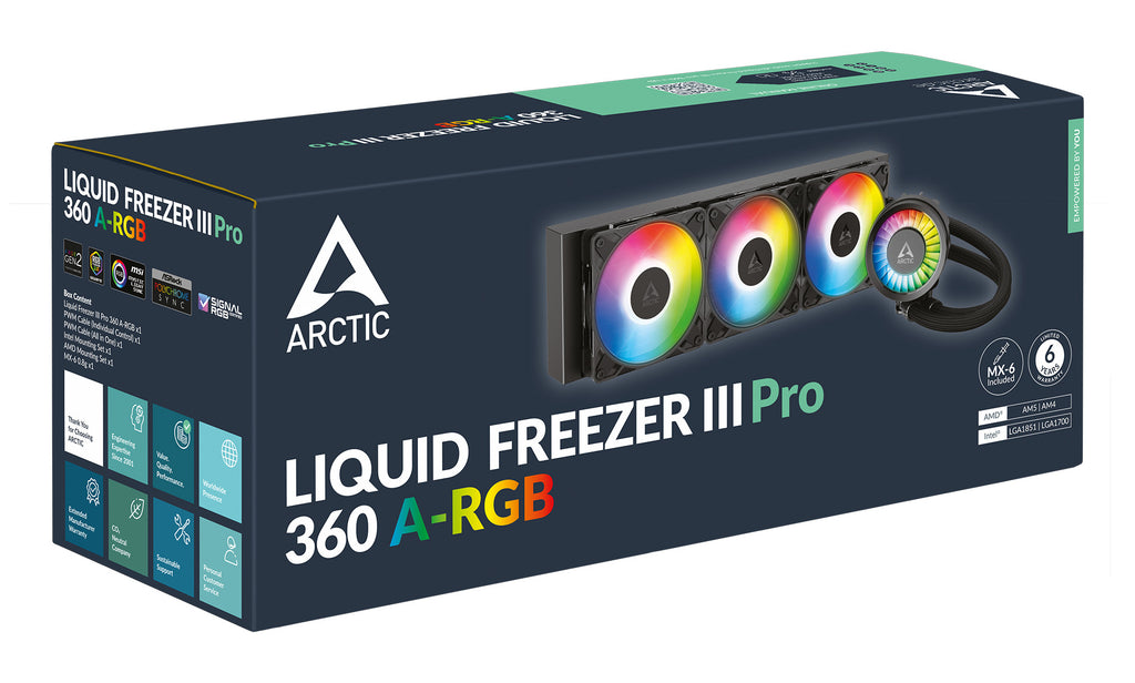 ARCTIC Liquid Freezer III Pro 360 A-RGB Procesador Sistema de refrigeración líquida todo en uno 12 cm Negro 1 pieza(s) (7)