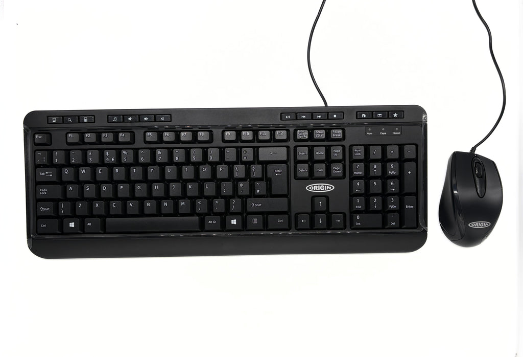 Origin Storage SR36AA#ABU-OS teclado Ratón incluido Hogar / Oficina USB QWERTY Inglés Negro (2)