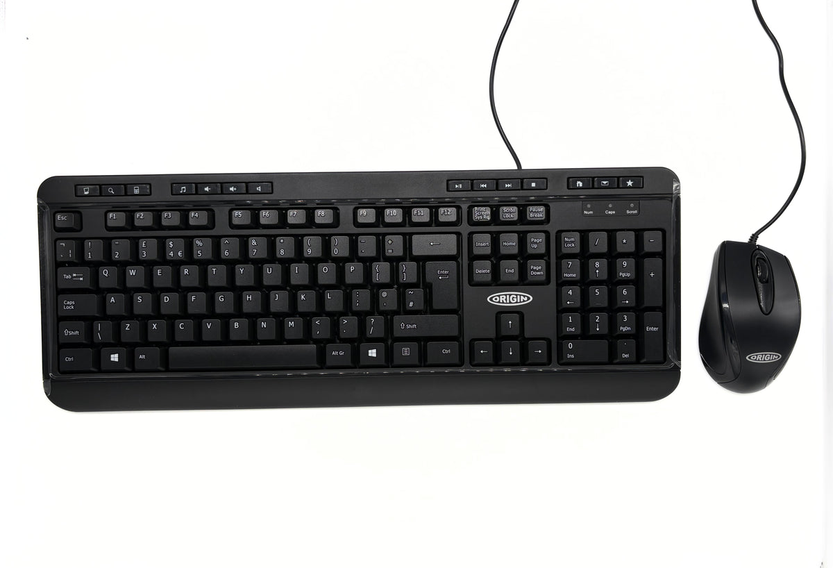 Origin Storage SR36AA#ABU-OS teclado Ratón incluido Hogar / Oficina USB QWERTY Inglés Negro (2)