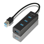Axagon HUE-S2B hub de interfaz USB 3.2 Gen 1 (3.1 Gen 1) Type-A 5000 Mbit/s Negro