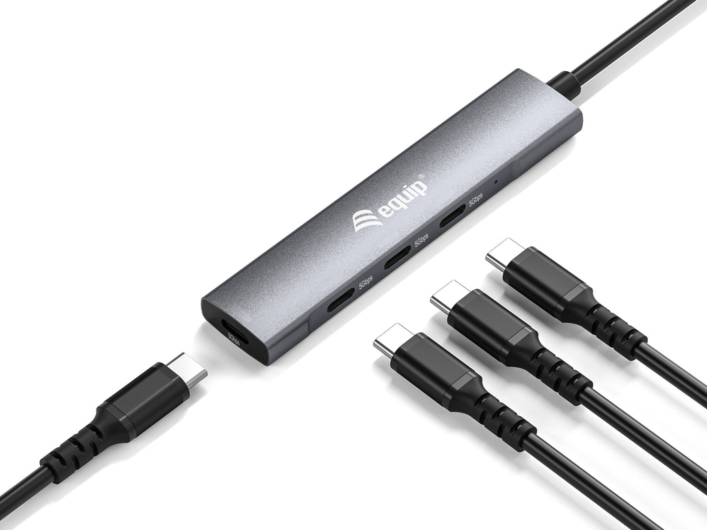 Equip 128963 hub de interfaz USB 3.2 Gen 1 (3.1 Gen 1) Type-C 5000 Mbit/s Negro, Plata (3)