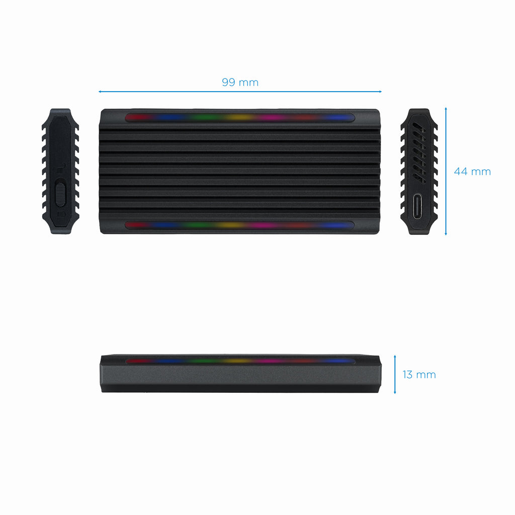 TooQ Shinobi Caja externa para unidad de estado sólido (SSD) Negro M.2 (4)