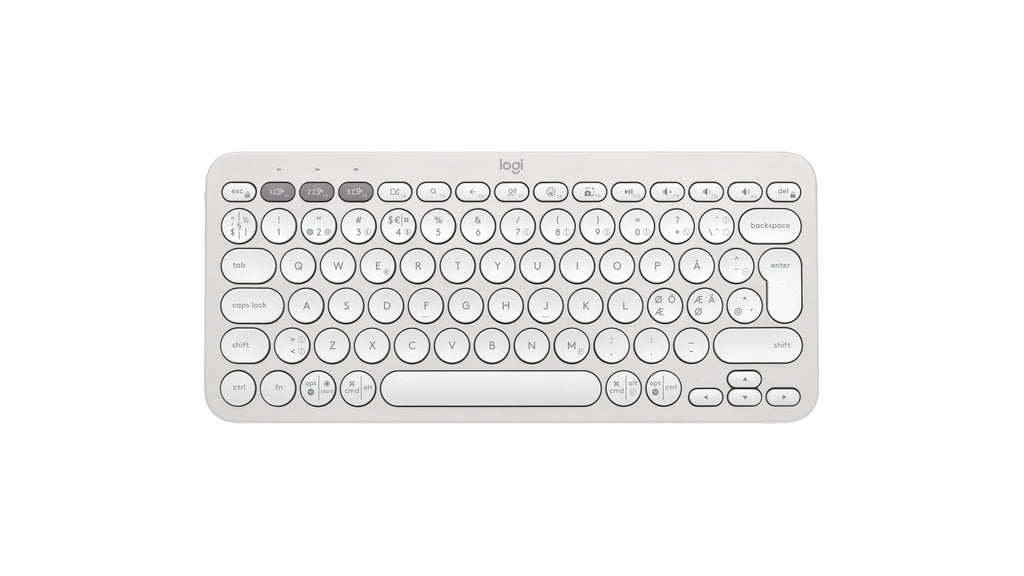 Logitech 920-011880 teclado Universal Bluetooth QWERTY Nórdico Blanco (2)