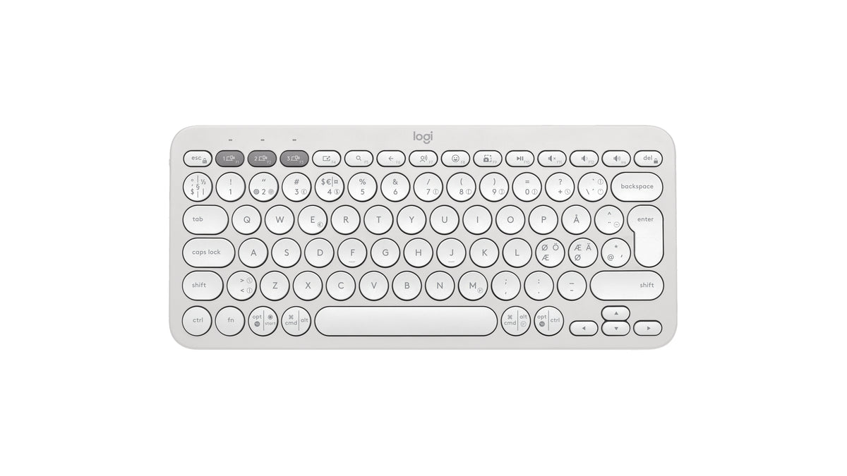 Logitech 920-011880 teclado Universal Bluetooth QWERTY Nórdico Blanco (2)
