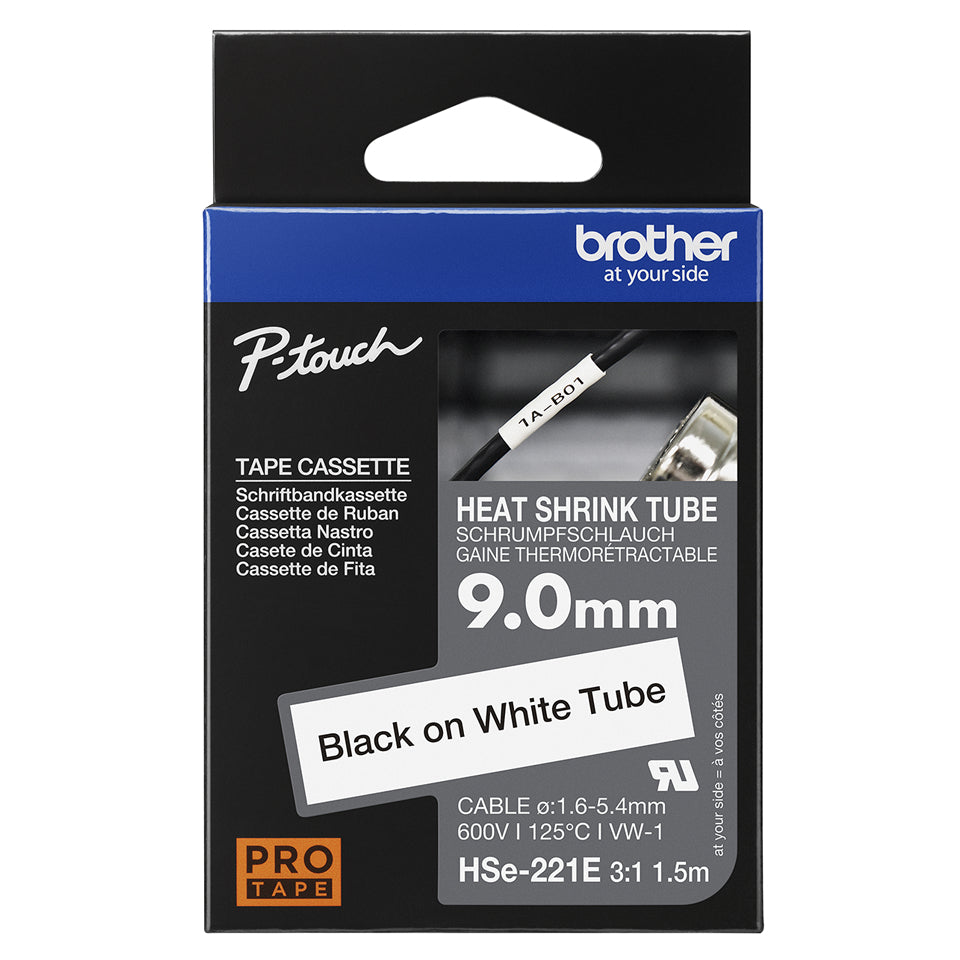 Brother HSE-221E cinta para impresora de etiquetas Negro sobre blanco (3)