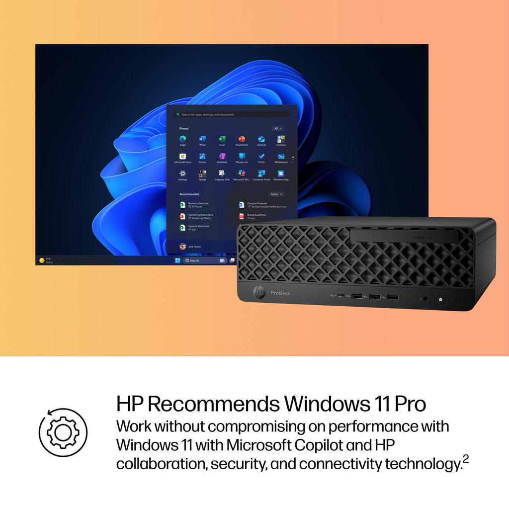 HP ProDesk 4 SFF G1i Desktop AI PC Intel Core Ultra 5 235 16 GB DDR5-SDRAM 512 GB SSD Windows 11 Pro Black (5)