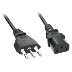 Lindy 30415 cable de transmisión Negro 5 m CEI 23-16 C13 acoplador (2)