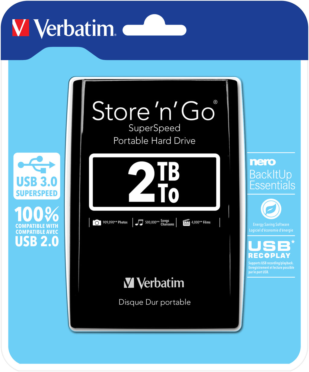 Verbatim Store 'n' Go disco duro externo 5400 RPM Micro-USB B 3.2 Gen 1 (3.1 Gen 1) (2)