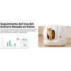 Arenero para Gatos Autolimpiable PetKit PURA MAX 2/ 76L/ Control desde APP/ Blanco Mate (4)