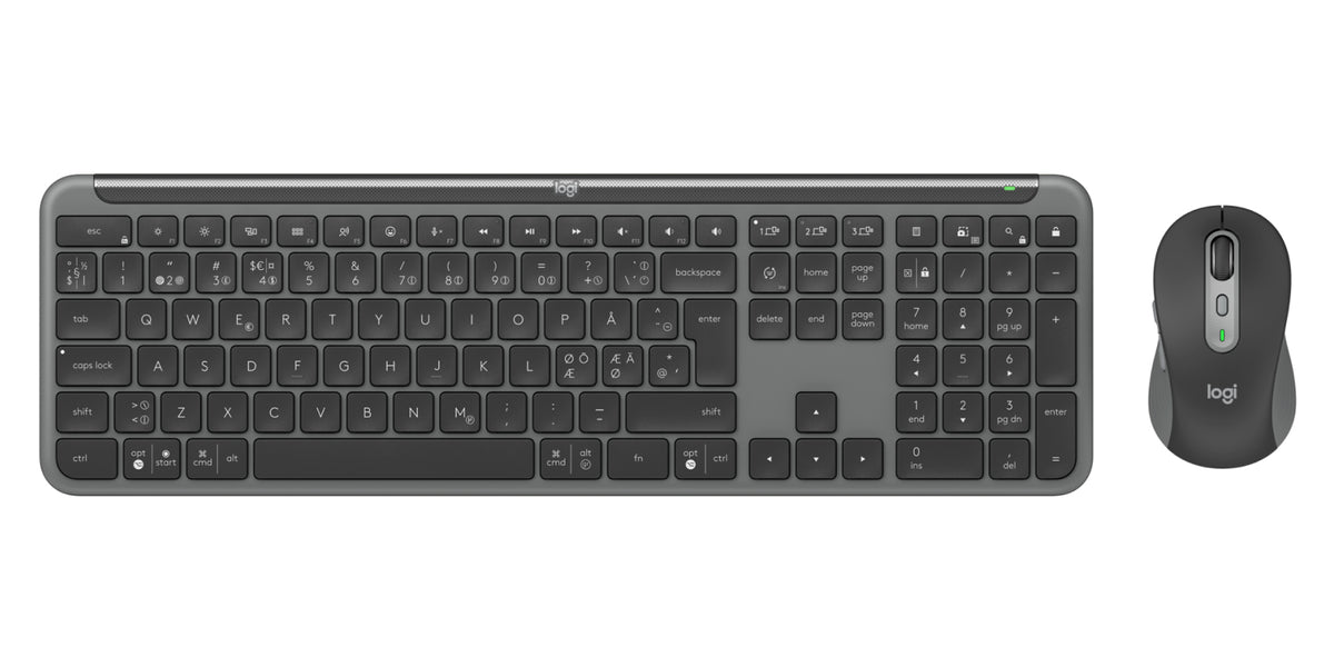 Logitech MK950 teclado Ratón incluido Oficina RF Wireless + Bluetooth QWERTY Nórdico Grafito (3)