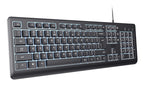 Trust Primo Beleuchtete teclado Hogar / Oficina USB QWERTY Inglés del Reino