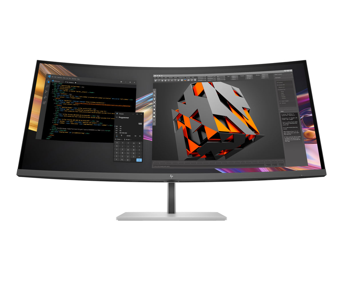HP Series 7 Pro 738pu pantalla para PC 95,2 cm (37.5") 3840 x 1600 Pixeles Wide Quad HD+ LCD Gris (2)