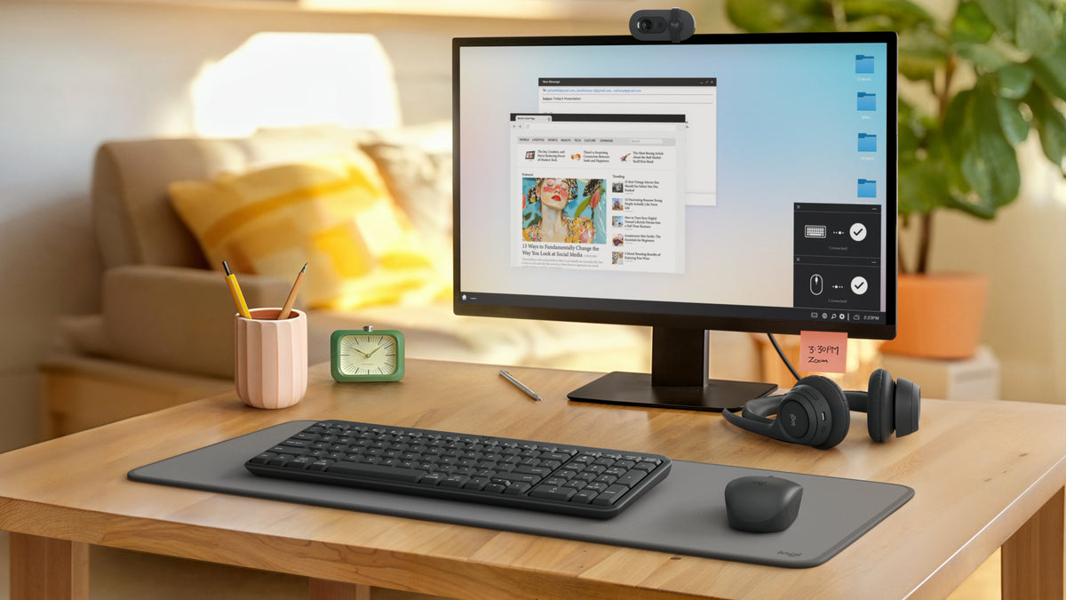 Logitech 920-013457 teclado RF Wireless + Bluetooth QWERTZ Húngaro Grafito (3)