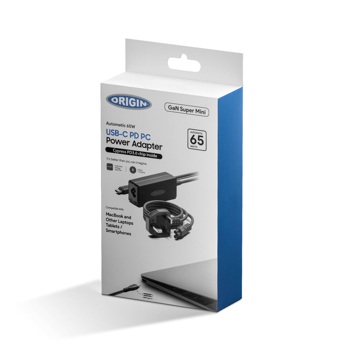 Origin Storage OS-C65W adaptador e inversor de corriente Interior 65 W Negro (6)